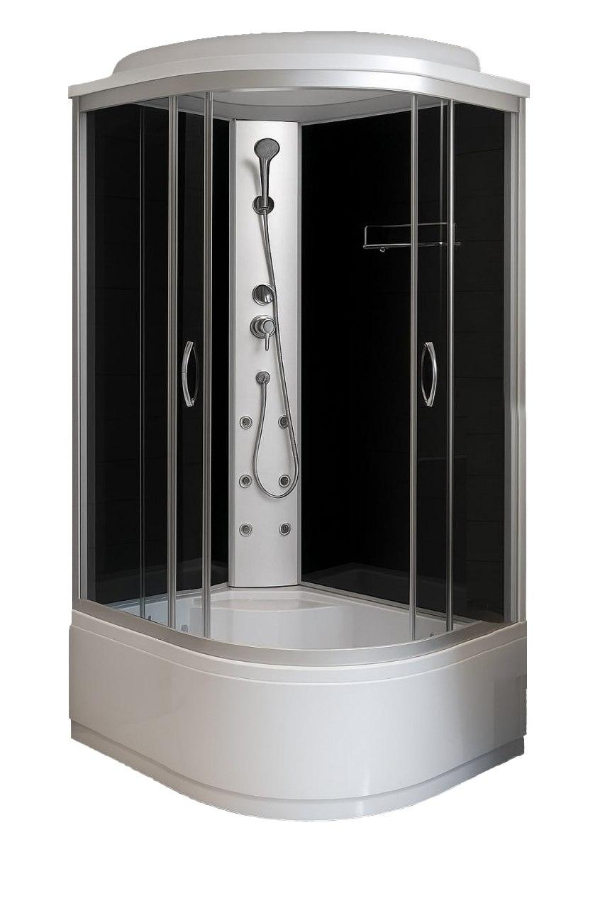 Душовий бокс KO&PO 218G (L) 120х80х215 см з глибоким піддоном ліва асиметрична тоноване скло