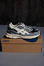 Кросівки чоловічі сірі Asics Gel Nyc Grey Black Beige (19628), фото 2