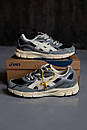 Кросівки чоловічі сірі Asics Gel Nyc Grey Black Beige (19628), фото 7