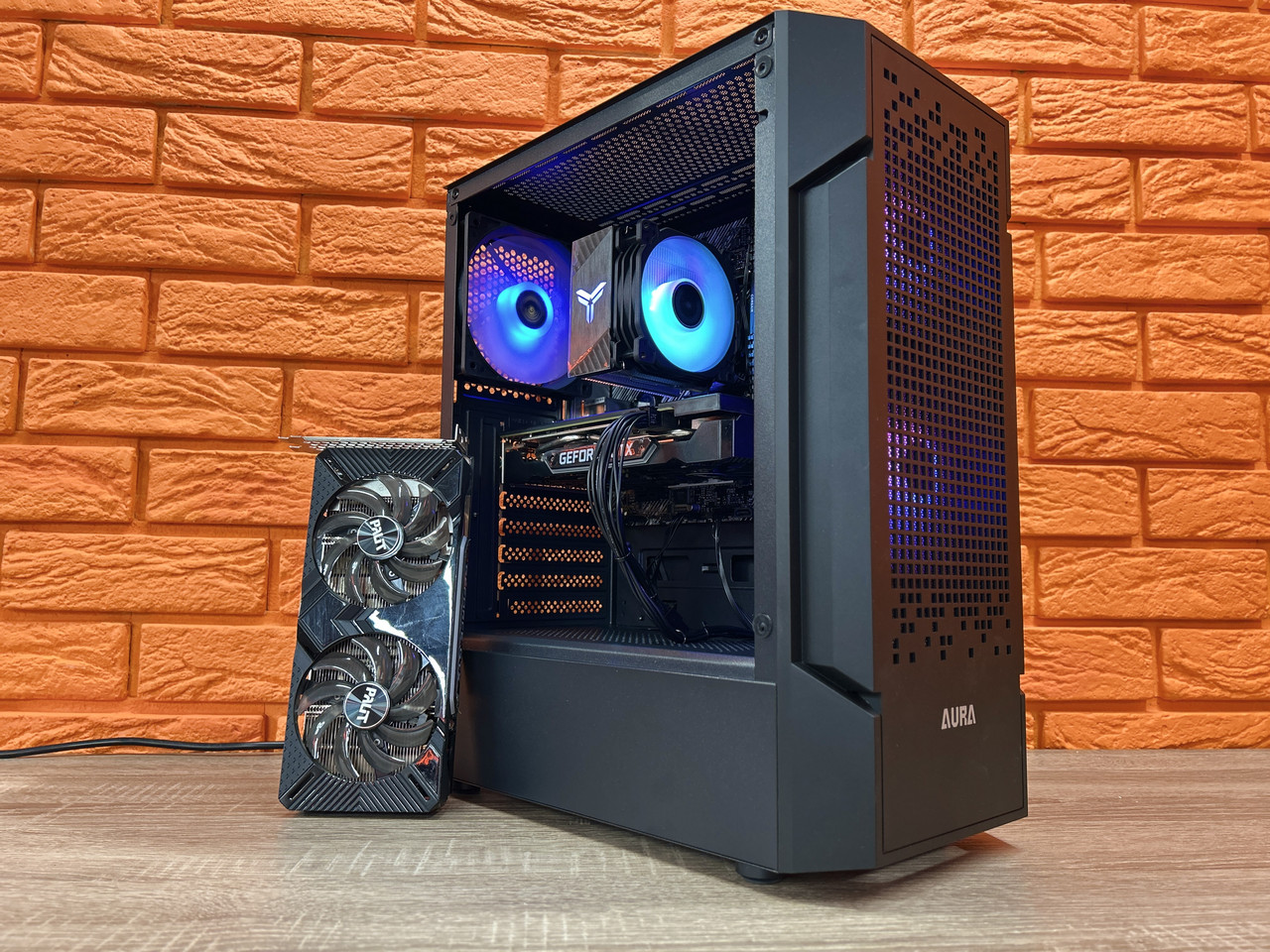 Ігровий комп'ютер GAMDIAS AURA GC7, Intel Core i5-12400F 4.4GHz, DDR4 16ГБ, NVME 512ГБ, GTX 1660 Super 6GB