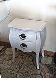 Тумбочка класична біла, фото 4