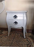 Тумбочка класична біла, фото 2