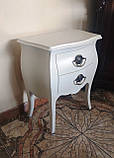 Тумбочка класична біла, фото 6