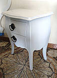 Тумбочка класична біла, фото 7