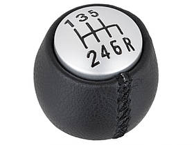 Alfa Romeo 147 00-10 Ручка КПП ЧОРНА + СРІБЛИВА 6 ШВИДКІСТЕЙ