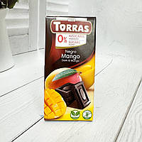 Шоколад Torras чорний  з МАНГО без цукру, 75г