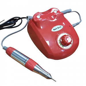 Фрезер для манікюру та педикюру Nail Polisher HC-601, 30000 об./хв, фрезер для нігтів Червоний