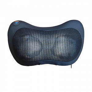 Масажер, масажна подушка для дому та машини Massage pillow CHM-8028 (8 роликів) Чорний