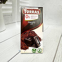 Шоколад Torras чорний без цукру, 75г