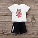 Комплект дитячий футболка і шорти Labubu Лабубу, фото 5