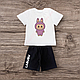 Комплект дитячий футболка і шорти Labubu Лабубу, фото 10