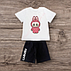 Комплект дитячий футболка і шорти Labubu Лабубу, фото 3