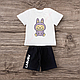 Комплект дитячий футболка і шорти Labubu Лабубу, фото 9