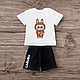 Комплект дитячий футболка і шорти Labubu Лабубу, фото 4