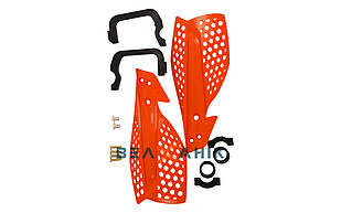 Захист рук Acerbis пластик+залізо помаранчево-білий