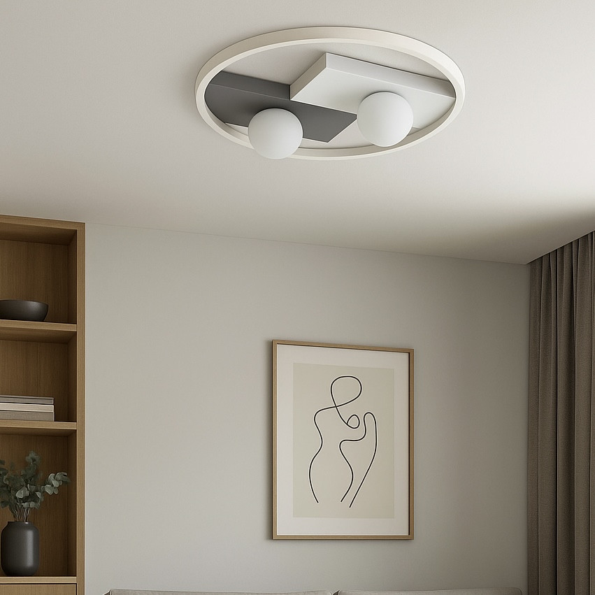 LED люстра до 18 м² з пультом 80 Вт кругла (VIOLUX PICASSO-R 220625), фото 1