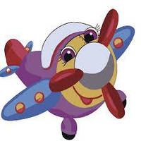 Набір для розпису по номерах Веселий літачок Strateg розміром 30х30 см (ES041)