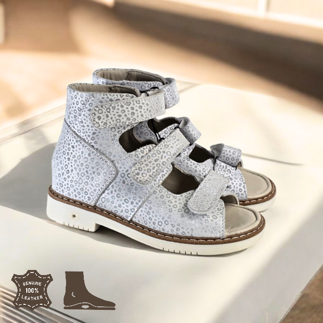 Дитячі шкіряні ортопедичні босоніжки на дівчинку 29 розмір, фото 1