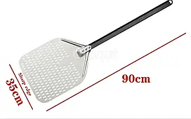 Лопата для піци 35х90 см з металевою ручкою (Польща)