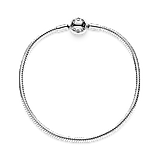 Срібний браслет Pandora з круглою застібкою 590728 17, фото 4