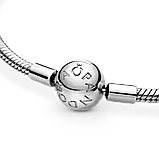 Срібний браслет Pandora з круглою застібкою 590728 17, фото 5