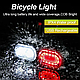 Велофара із заднім ліхтарем мигалкою велосипедний акумуляторний ліхтар на велосипед із кріпленням, фото 2