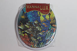 Кришка- сидіння для унітазу м'яка Vanna Lux Туреччина біла w504-2