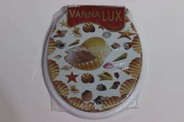 Кришка- сидіння для унітазу м'яка Vanna Lux Туреччина біла w504-3, фото 1