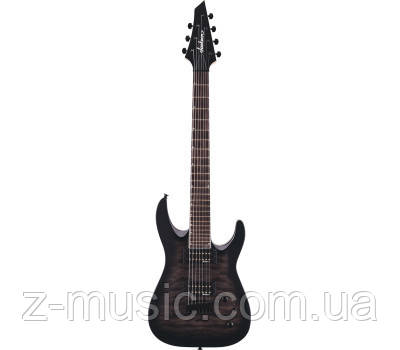 Електрогітара JACKSON JS22Q-7 DKA DINKY ARCH TOP HT TRANSPARENT BLACK BURST, фото 1