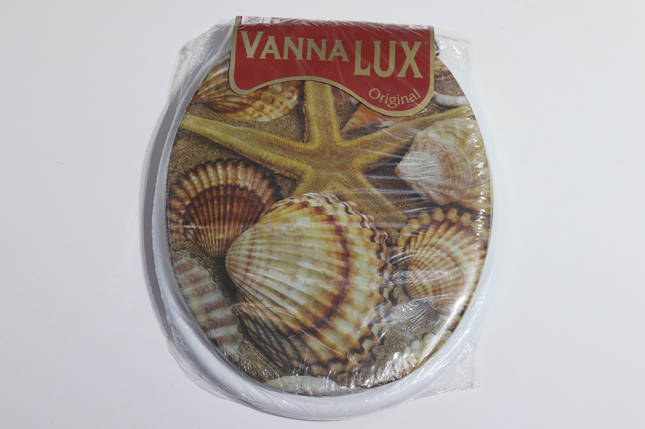 Кришка- сидіння для унітазу м'яка Vanna Lux Туреччина біла w504-16, фото 1