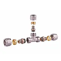 Трійник обтискний розбірний Thermo Alliance Forte 16х16х16 нікель SF176W161616