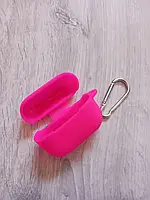 Чохол для навушників AirPods 3 силіконовий яскраво рожевий