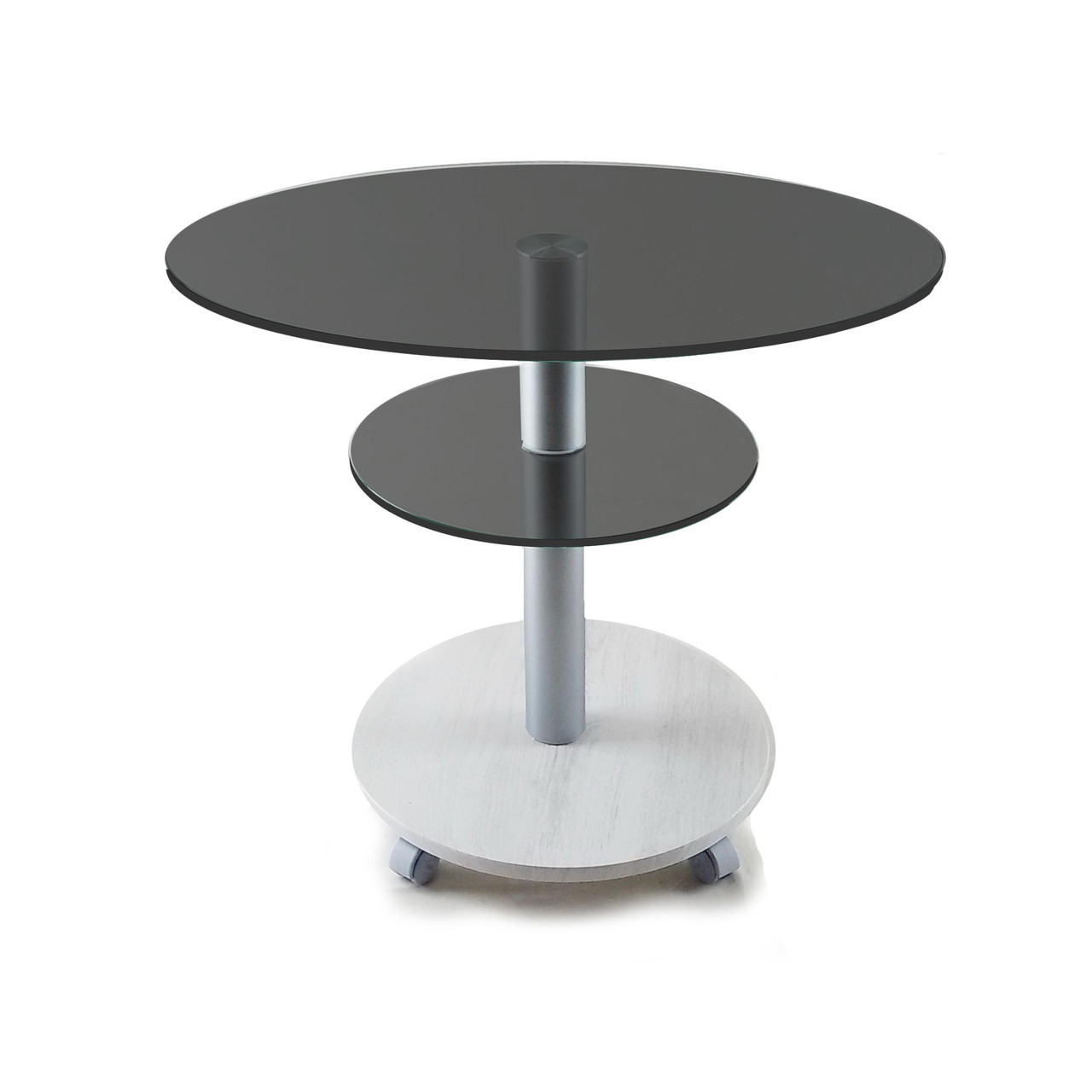 Стіл журнальний овальний Commus Bravo Light 425 O gray-sosnak-alm60