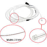 Світлодіодна стрічка RESTEQ червона 3 м LED неоновий шнур провід з контролером для костюмів декору вечірок, фото 5