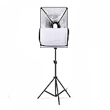 Комплект свіла Два софтбокса з штативами 210 см і Двома Світлодіодними LED лампами 100 Вт з пультом, фото 5