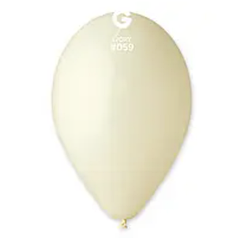 Набір латексних кульок Gemar 10" (26 см) Пастель айворі, 100 шт