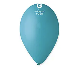 Набір латексних кульок Gemar 10" (26 см) Пастель бірюзовий, 100 шт