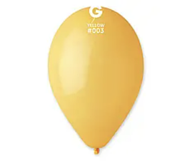 Набір латексних кульок Gemar 10" (26 см) Пастель жовтий, 100 шт