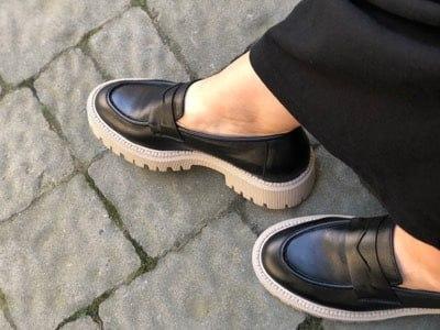 Туфлі жіночі з натуральної шкіри чорного кольору, фото 1