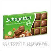 Шоколад Schogetten Alpine Milk Chocolate with Hazelnuts 100г (Германия)