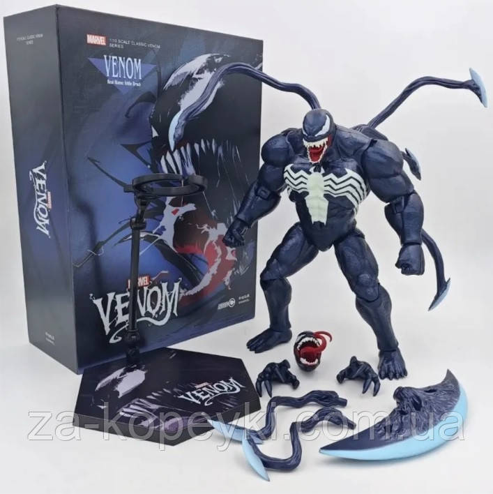 Колекційна фігурка Марвел Веном Marvel Venom 23 см з підставкою, фото 1