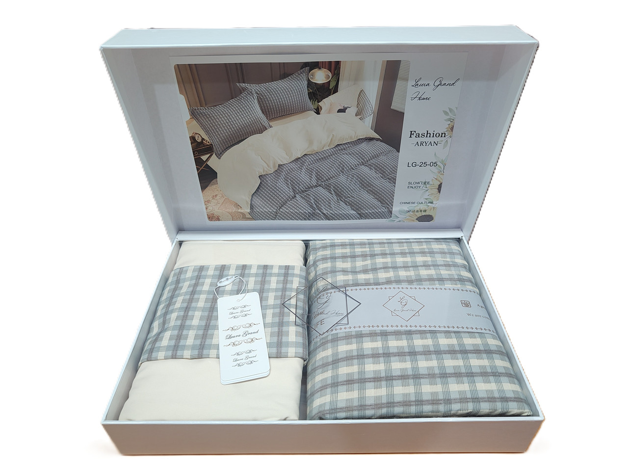 Постільна білизна в подарунковій коробці Laura Grand - Willow