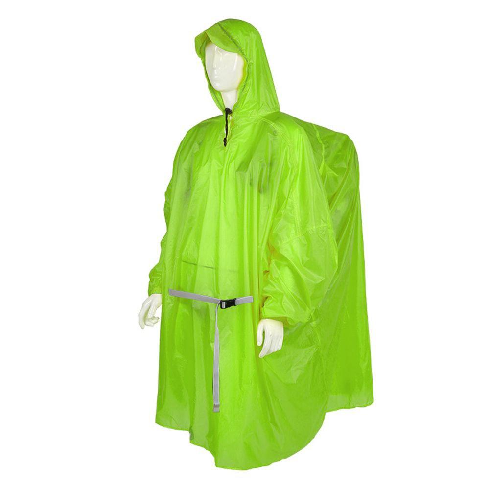 Дощовик пончо плащ-палатка накидка від дощу Bluefield nylon-silicone 15D зелений