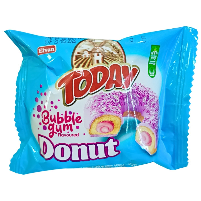 Тістечко Today Donut Bubble Gum 50 г, фото 1