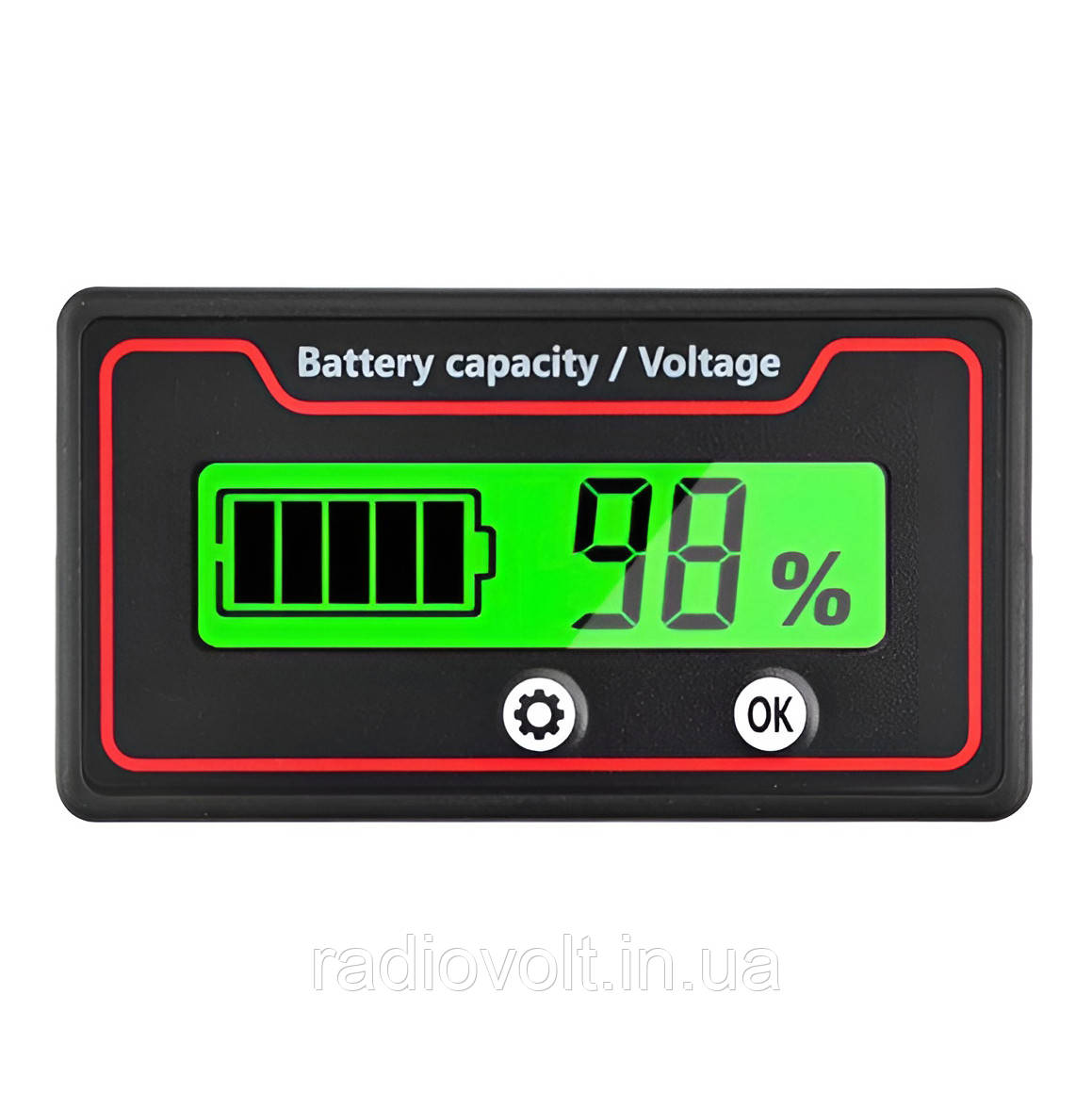 Індикатор заряду ємності батареї (універсальний), Зелений, фото 1