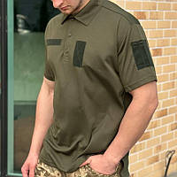 Тактична літня футболка поло Coolmax дихаюча Olive