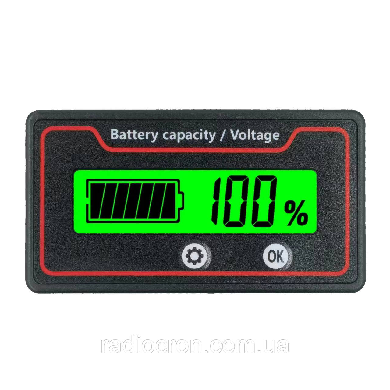 Індикатор заряду ємності батареї (універсальний), Зелений