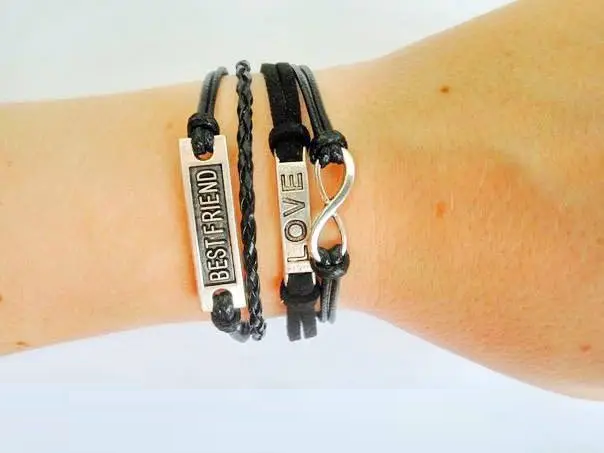 Браслети best friends для найкращих друзів подруг і знак нескінченність, фото 1
