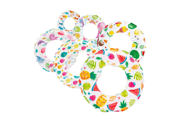 Дитячий надувний круг для плавання 61 см Intex 59241nr для дітей від 6 років, фото 1