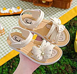 Сандалі з метеликом для дівчаток, босоніжки для дівчинки розмір 34 (21,3), фото 2